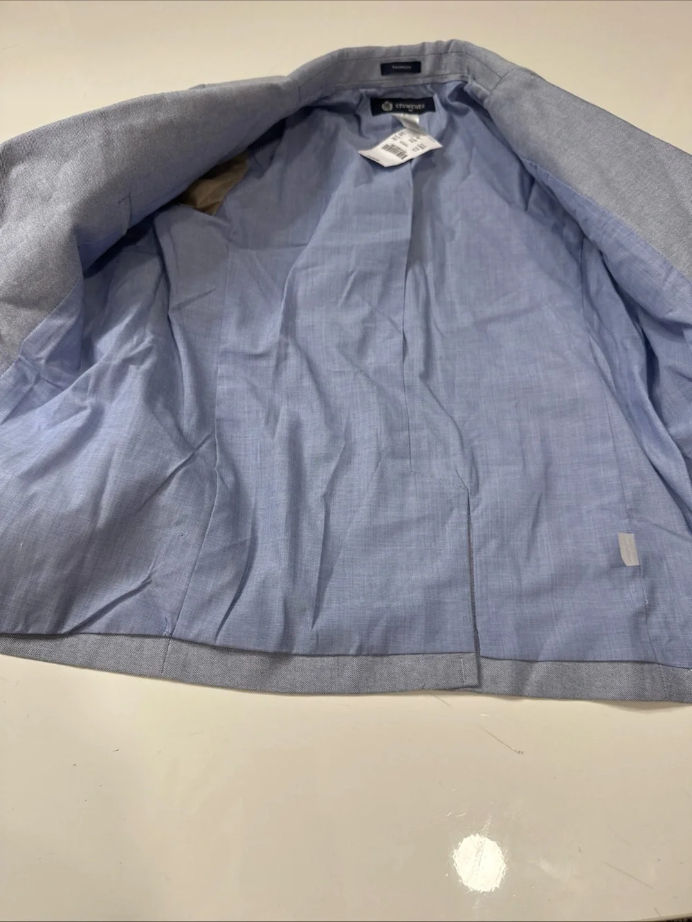 NWT Crewcuts Thompson Boys Blue Suit Jacket Blazer 6-7 Lined Notch A030826